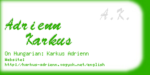 adrienn karkus business card